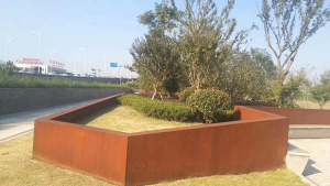 蓬江耐候钢挡土墙